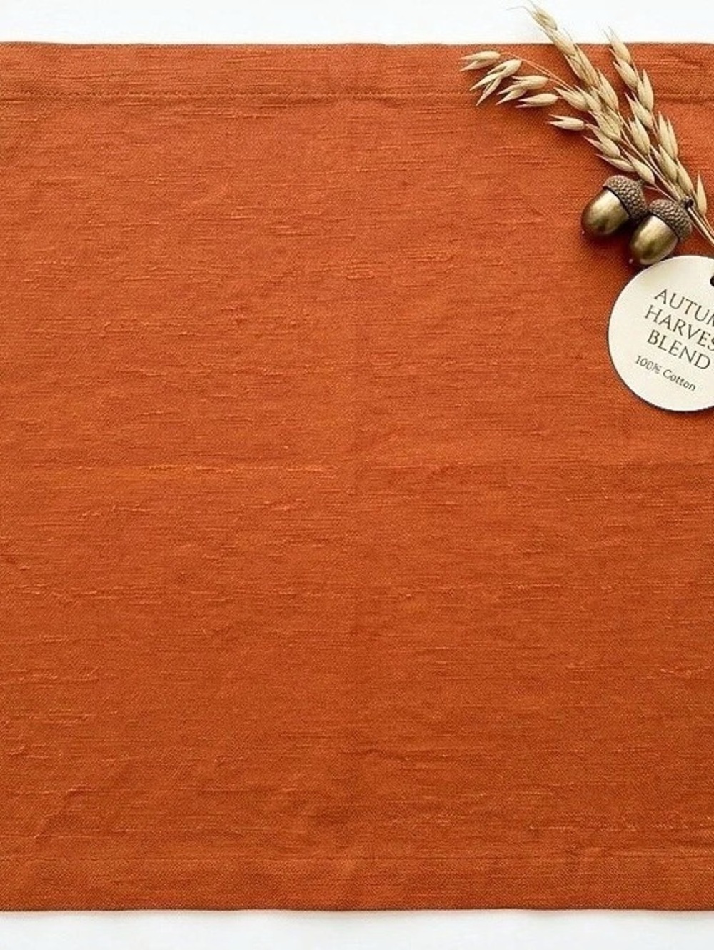 100% Cotton Dinner Napkin • 19x20 • Oversized Tea Towel • New Washed